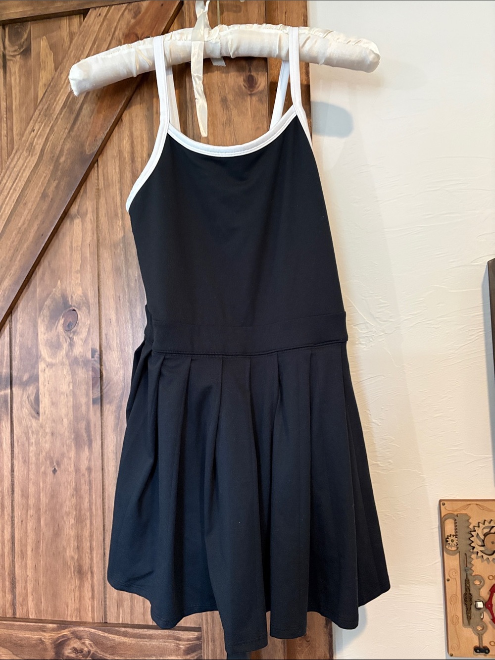 abercrombie kids Black Dress with White Trim